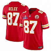 Men & Women & Youth Kansas City Chiefs #87 Travis Kelce Red F.U.S.E. Super Bowl LVIII Patch Vapor Untouchable Limited Jersey,baseball caps,new era cap wholesale,wholesale hats